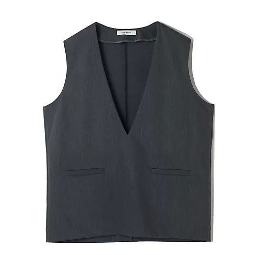 【イーバイエクラ/E by eclat】のジレ風ノースリーブ インテリア・キッズ・メンズ・レディースファッション・服の通販 founy(ファニー) 　ファッション　Fashion　レディースファッション　Fashion for Women　アウター　Coat / Outerwear Collection　トップス・カットソー　Cut & Sew Tops　キャミソール&ノースリーブ　Camisoles & Sleeveless Tops　ベスト&ジレ / 重ね着スタイル　Vests & Gilets　エレガント 上品　Elegant　シンプル　Simple, Minimal　ジャケット　Jacket, Outerwear　ノースリーブ　Sleeveless, No-Sleeve　マニッシュ　Mannish, Boyish　洗える　Machine Washable　チャコール|ID: prp329100004563594 ipo3291000000036147463