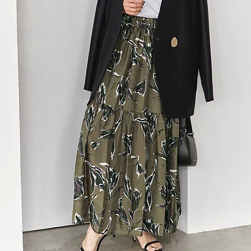 【サクラ/SACRA】の【HPS別注】AUTUMN FLORA 人気、トレンドファッション・服の通販 founy(ファニー) 　ファッション　Fashion　レディースファッション　WOMEN　ジャケット　Jacket　ティアードスカート　Tiered Skirt　ドレープ　Drape　フラワー　Flower　プリント　Print　マキシ　Maxi　モダン　Modern　別注　Special Order　夏　Summer　秋　Autumn/Fall　other-2|ID: prp329100004563599 ipo3291000000032272034