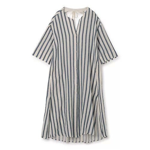 【デボーションツウィンズ/Devotion TWINS】のストライプワンピース 人気、トレンドファッション・服の通販 founy(ファニー) 　ファッション　Fashion　レディースファッション　WOMEN　ワンピース　Dress　ストライプ　Stripe　スリット　Slit　チェック　Check　ドローコード　Draw Cord　フロント　Front　リゾート　Resort　夏　Summer　洗える　Washable　 other-1|ID: prp329100004563615 ipo3291000000032272155