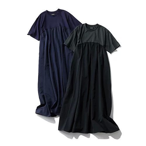 【シンメ/SINME】のTシャツワンピース(ショート丈) 人気、トレンドファッション・服の通販 founy(ファニー) 　ファッション　Fashion　レディースファッション　Ladies' Fashion Online　ワンピース　Dress　シャツワンピース　Shirt Dresses　コンパクト　Compact　ショート　Short　ドッキング　Docking　フェミニン　Feminine　ロング　Long　人気　Popularity　夏　Summer　定番　Standard　洗える　Washable　other-2|ID: prp329100004563621 ipo3291000000032272195