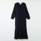 【ヌキテパ/NE QUITTEZ PAS】の【ブレンダさん別注】COTTON VOILE STRIPE GATHER NECK DRESS BLACK|ID: prp329100004563629 ipo3291000000032272249