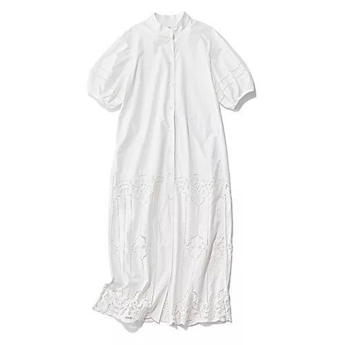 【プロタゴニスタ/PROTAGONISTA】のコットン裾レースワンピース 人気、トレンドファッション・服の通販 founy(ファニー) 　ファッション　Fashion　レディースファッション　WOMEN　ワンピース　Dress　スカラップ　Scalloped　スリーブ　Sleeve　バランス　Balance　フェミニン　Feminine　フラワー　Flower　マキシ　Maxi　モチーフ　Motif　リゾート　Resort　レース　Race　エレガント 上品　Elegant　洗える　Washable　 other-1|ID: prp329100004563634 ipo3291000000032272283
