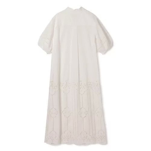 【プロタゴニスタ/PROTAGONISTA】のコットン裾レースワンピース 人気、トレンドファッション・服の通販 founy(ファニー) 　ファッション　Fashion　レディースファッション　WOMEN　ワンピース　Dress　スカラップ　Scalloped　スリーブ　Sleeve　バランス　Balance　フェミニン　Feminine　フラワー　Flower　マキシ　Maxi　モチーフ　Motif　リゾート　Resort　レース　Race　エレガント 上品　Elegant　洗える　Washable　other-2|ID: prp329100004563634 ipo3291000000032272287