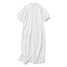 【プロタゴニスタ/PROTAGONISTA】 コットン裾レースワンピース人気、トレンドファッション・服の通販 founy(ファニー) ファッション Fashion レディースファッション Fashion for Women ワンピース Dresses スカラップ Scallop, Scalloped Edge スリーブ Sleeve, Long Sleeve / Short Sleeve バランス Balance, Style Balance フェミニン Feminine, Girly フラワー Flower, Floral マキシ Maxi, Full Length モチーフ Motif, Design Theme リゾート Resort, Vacation Style レース Lace, Lace Fabric エレガント 上品 Elegant 洗える Machine Washable |ID:prp329100004563634