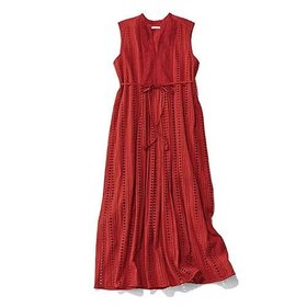 【ヌキテパ/NE QUITTEZ PAS】 STRIPE CUTWORK EMBROIDERY SLEEVELESS DRESS人気、トレンドファッション・服の通販 founy(ファニー) ファッション Fashion レディースファッション WOMEN トップス・カットソー Tops/Tshirt ワンピース Dress ドレス Party Dresses サークル Circle ストライプ Stripe タッセル Tassel ドレス Dress モダン Modern モチーフ Motif リボン Ribbon レース Race ワーク Work 定番 Standard 洗える Washable |ID:prp329100004563640