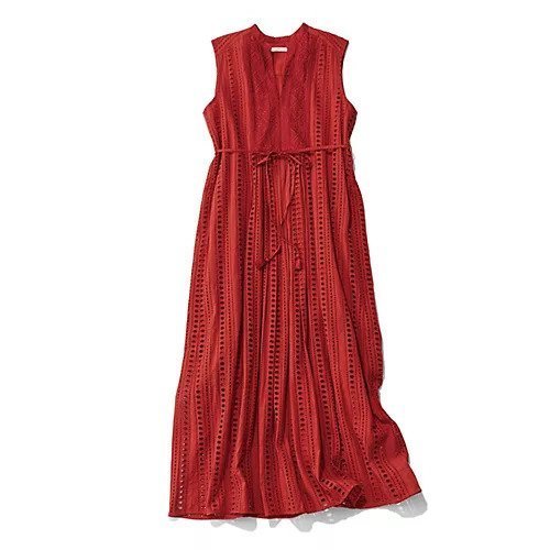 【ヌキテパ/NE QUITTEZ PAS】のSTRIPE CUTWORK EMBROIDERY SLEEVELESS DRESS 人気、トレンドファッション・服の通販 founy(ファニー) 　ファッション　Fashion　レディースファッション　WOMEN　トップス・カットソー　Tops/Tshirt　ワンピース　Dress　ドレス　Party Dresses　サークル　Circle　ストライプ　Stripe　タッセル　Tassel　ドレス　Dress　モダン　Modern　モチーフ　Motif　リボン　Ribbon　レース　Race　ワーク　Work　定番　Standard　洗える　Washable　 other-1|ID: prp329100004563640 ipo3291000000032272318