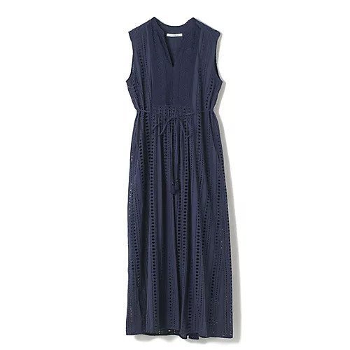 【ヌキテパ/NE QUITTEZ PAS】のエンブロイダリーワンピース 人気、トレンドファッション・服の通販 founy(ファニー) 　ファッション　Fashion　レディースファッション　Fashion for Women　ワンピース　Dresses　サマー　Summer, Summer Style　ストライプ　Stripe, Striped Pattern　タッセル　Tassel, Fringe　ドレス　Dress, One-Piece　ノースリーブ　Sleeveless, No-Sleeve　モダン　Modern, Contemporary　モチーフ　Motif, Design Theme　リボン　Ribbon, Bow　リュクス　Luxury, Elegant, High-End, Chic　エレガント 上品　Elegant　洗える　Machine Washable　 other-1|ID: prp329100004563640 ipo3291000000033552034