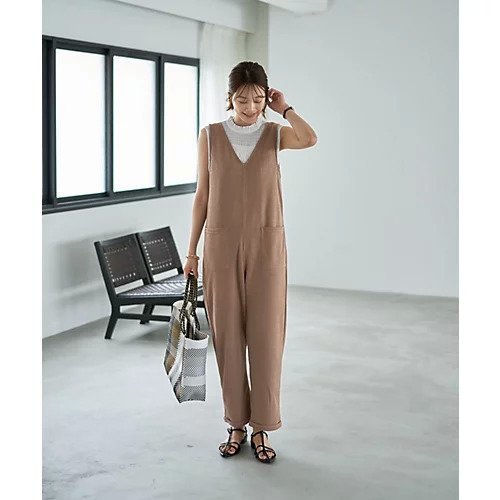 【スタイルデリ/STYLE DELI】のリラックスサマーニットソーサロペット インテリア・キッズ・メンズ・レディースファッション・服の通販 founy(ファニー) https://founy.com/ ファッション Fashion レディースファッション Fashion for Women トップス・カットソー Cut & Sew Tops ニット Knit Tops & Sweaters ワンピース Dresses サロペット&オールインワン Dungarees & Jumpsuit Styles インナー Innerwear くるぶし Ankle-Length カットソー Cut and Sewn Top カーディガン Cardigan, Knitwear サロペット Overalls, Salopette ジャケット Jacket, Outerwear ストレッチ Stretch, Stretchy Fabric ストレート Straight, Straight Cut タンク Tank Top, Sleeveless Top チューブ Tube, Tube Top バランス Balance, Style Balance フラット Flat, Flat Shoes フロント Front, Front Design ポケット Pocket, Pocket Detail 半袖 Short Sleeve, Half Sleeve ヨガ Yoga, Yoga Wear 夏 Summer 旅行 Travel |ID: prp329100004563642 ipo3291000000032272328