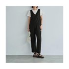 【スタイルデリ/STYLE DELI】のリラックスサマーニットソーサロペット ブラック|ID: prp329100004563642 ipo3291000000032272332