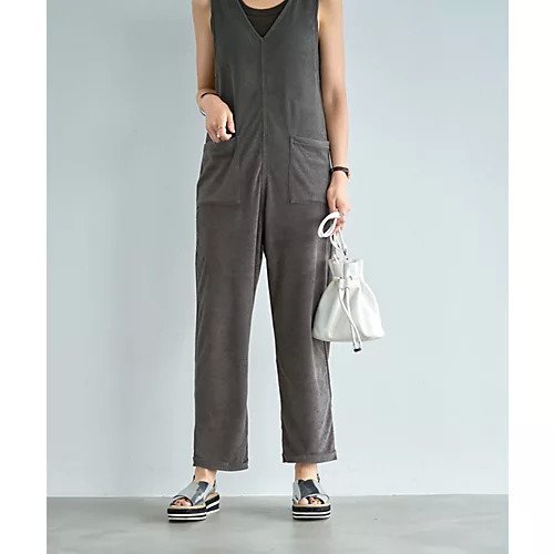 【スタイルデリ/STYLE DELI】のパイル地リラックスサマーサロペット 人気、トレンドファッション・服の通販 founy(ファニー) 　ファッション　Fashion　レディースファッション　WOMEN　ワンピース　Dress　サロペット　Salopette　インナー　Inner　カットソー　Cut And Sew　カーディガン　Cardigan　サロペット　Overalls　ジャケット　Jacket　ストレッチ　Stretch　タオル　Towel　タンク　Tank　チューブ　Tube　デニム　Denim　なめらか　Smooth　ハンカチ　Handkerchief　バランス　Balance　フロント　Front　ポケット　Pocket　半袖　Short Sleeve　ヨガ　Yoga　夏　Summer　旅行　Travel　エレガント 上品　Elegant　other-3|ID: prp329100004563644 ipo3291000000032272350