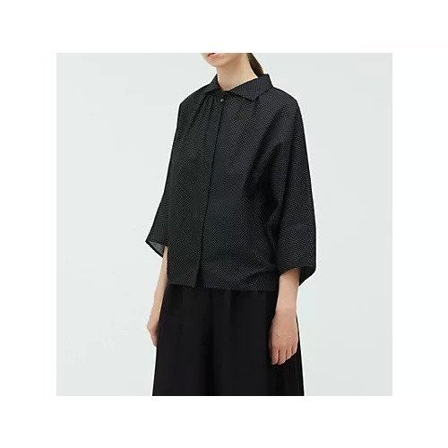 【ミズイロ インド/mizuiro ind】のドットギャザードルマンシャツ 人気、トレンドファッション・服の通販 founy(ファニー) 　ファッション　Fashion　レディースファッション　WOMEN　トップス・カットソー　Tops/Tshirt　シャツ/ブラウス　Shirts/Blouses　ドット　Dot　ベーシック　Basic　エレガント 上品　Elegant　人気　Popularity　other-2|ID: prp329100004565340 ipo3291000000032286466