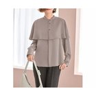 【スタイルデリ/STYLE DELI】の【LUXE】ケープ付き2WAYブラウス モカグレー|ID: prp329100004565350 ipo3291000000032286584