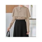 【スタイルデリ/STYLE DELI】の【LUXE】ケープ付き2WAYブラウス ライトベージュ|ID: prp329100004565350 ipo3291000000032286586