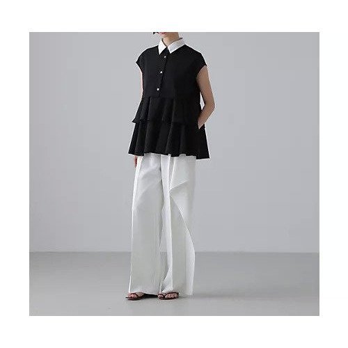 【アドーア/ADORE】のホロウツイルパンツ 人気、トレンドファッション・服の通販 founy(ファニー) 　ファッション　Fashion　レディースファッション　Fashion for Women　パンツ　Pants & Trousers　おすすめ　Recommended / Our Picks　アシンメトリー　Asymmetrical Style　スタンダード　Standard, Basic　ツイル　Twist, Twisted Detail　フィット　Fit, Slim Fit　フェミニン　Feminine, Girly　ラッフル　Ruffle, Frill　ビジネス 仕事 通勤　Business / Work / Commuting　other-2|ID: prp329100004565358 ipo3291000000033035067