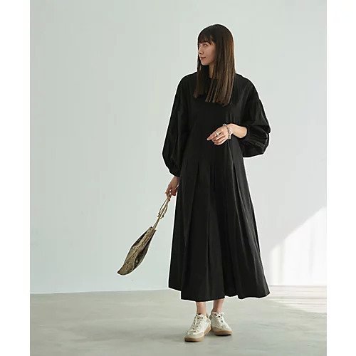 【スタイルデリ/STYLE DELI】のバルーンスリーブタックワンピース インテリア・キッズ・メンズ・レディースファッション・服の通販 founy(ファニー) 　ファッション　Fashion　レディースファッション　Fashion for Women　ワンピース　Dresses　イエロー　Yellow　オレンジ　Orange　カーゴパンツ　Cargo Pants, Utility Pants　ギャザー　Gathered, Ruffled　ショルダー　Shoulder, Shoulder Strap　スカーフ　Scarf, Neckwear　スニーカー　Sneakers, Trainers　ダウン　Down, Puffer　ダメージ　Distressed, Destroyed　ドロップ　Drop Shoulder, Dropped Style　定番　Standard, Basic Item　ハイネック　High Neck, Mock Neck　バランス　Balance, Style Balance　フォーマル　Formal, Dressy　フレア　Flare, Flared　ブルゾン　Blouson, Bomber Jacket　ポケット　Pocket, Pocket Detail　おすすめ　Recommended / Our Picks　夏　Summer　二次会　After Party　ブラック|ID: prp329100004565362 ipo3291000000034504804