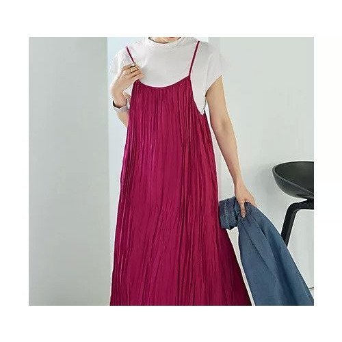 【スタイルデリ/STYLE DELI】のランダムプリーツロングキャミワンピース 人気、トレンドファッション・服の通販 founy(ファニー) 　ファッション　Fashion　レディースファッション　Fashion for Women　ワンピース　Dresses　キャミソールワンピース　Camisole Dresses　インナー　Innerwear　春　Spring　秋　Autumn　キャミ　Camisole, Cami Top　今季　This Season, Current Season　ジャケット　Jacket, Outerwear　スリット　Slit, Slit Detail　長袖　Long Sleeve, Full Sleeve　プリーツ　Pleats, Pleated　ペチコート　Petticoat, Underskirt　ポケット　Pocket, Pocket Detail　リゾート　Resort, Vacation Style　ループ　Loop, Loop Knit　冬　Winter / This Winter　S/S・春夏　SS, Spring/Summer, Warm Season　夏　Summer　エレガント 上品　Elegant　ビジネス 仕事 通勤　Business / Work / Commuting　other-3|ID: prp329100004565367 ipo3291000000032286720