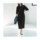 【スタイルデリ/STYLE DELI】のさらさらシンプル5分袖ワンピース 人気、トレンドファッション・服の通販 founy(ファニー) ファッション Fashion レディースファッション WOMEN ワンピース Dress クール Cool シンプル Simple スタイリッシュ Stylish スニーカー Sneakers スリット Slit ダメージ Damage デコルテ Decolletage ドレープ Drape 定番 Standard ノースリーブ No Sleeve バランス Balance フォルム Form ポケット Pocket おすすめ Recommend 夏 Summer thumbnail ブラック|ID: prp329100004565369 ipo3291000000032286732