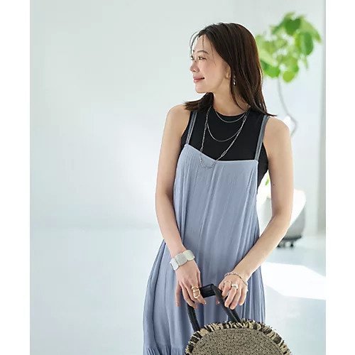 【スタイルデリ/STYLE DELI】の楊柳バッククロスキャミワンピース 人気、トレンドファッション・服の通販 founy(ファニー) 　ファッション　Fashion　レディースファッション　Fashion for Women　ワンピース　Dresses　キャミソールワンピース　Camisole Dresses　インナー　Innerwear　エアリー　Airy Texture　キャミソール　Camisole, Spaghetti Strap Top　ギャザー　Gathered, Ruffled　スリット　Slit, Slit Detail　タンク　Tank Top, Sleeveless Top　ダメージ　Distressed, Destroyed　ドレープ　Drape, Draping Fabric　人気　Popular, Best Seller　ベスト　Vest, Waistcoat　ポケット　Pocket, Pocket Detail　ルーズ　Loose, Oversized　おすすめ　Recommended / Our Picks　other-2|ID: prp329100004565371 ipo3291000000032286749
