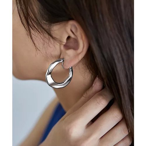 【スタイルデリ/STYLE DELI】の厚み平打ちクラフトフープイヤリング インテリア・キッズ・メンズ・レディースファッション・服の通販 founy(ファニー) 　ファッション　Fashion　レディースファッション　WOMEN　ジュエリー　Jewelry　リング　Rings　イヤリング　Earrings　アクセサリー　Accessories　イヤリング　Earrings　軽量　Lightweight　スポーツ　Sports　タオル　Towel　人気　Popularity　ハンド　Hand　フープ　Hoop　シルバー|ID: prp329100004565395 ipo3291000000032286970