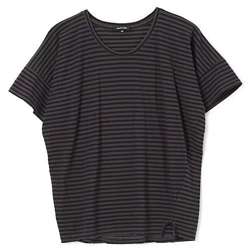 【パドカレ/pas de calais】の25SS強撚ボーダー半袖PO インテリア・キッズ・メンズ・レディースファッション・服の通販 founy(ファニー) https://founy.com/ ファッション Fashion レディースファッション Fashion for Women トップス・カットソー Cut & Sew Tops 2025年 2025 2025春夏・S/S Spring/Summer 2025 SS25 スリット Slit, Slit Detail ボーダー Border, Stripe 半袖 Short Sleeve, Half Sleeve 洗える Machine Washable |ID: prp329100004567713 ipo3291000000032308034