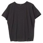 【パドカレ/pas de calais】の25SS強撚ボーダー半袖PO チャコール|ID: prp329100004567713 ipo3291000000032308035