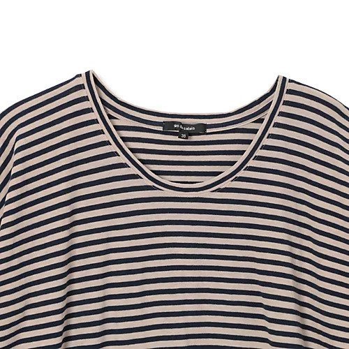 【パドカレ/pas de calais】の25SS強撚ボーダー半袖PO 人気、トレンドファッション・服の通販 founy(ファニー) 　ファッション　Fashion　レディースファッション　Fashion for Women　トップス・カットソー　Cut & Sew Tops　2025年　2025　2025春夏・S/S　Spring/Summer 2025 SS25　スリット　Slit, Slit Detail　ボーダー　Border, Stripe　半袖　Short Sleeve, Half Sleeve　洗える　Machine Washable　other-3|ID: prp329100004567713 ipo3291000000032308038