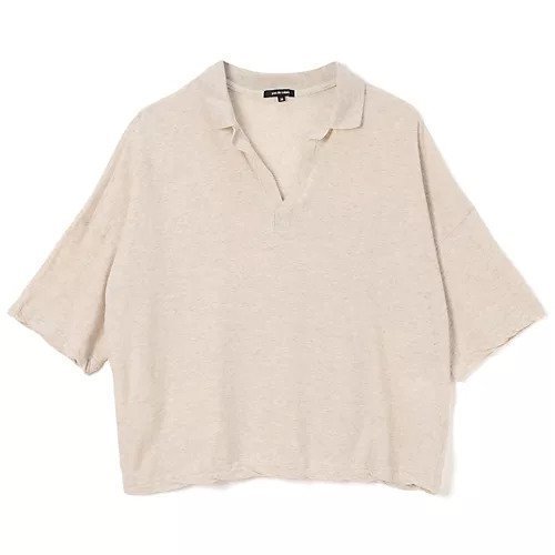【パドカレ/pas de calais】の25SS綿麻天竺衿付きPO インテリア・キッズ・メンズ・レディースファッション・服の通販 founy(ファニー) 　ファッション　Fashion　レディースファッション　Fashion for Women　2025年　2025　2025春夏・S/S　Spring/Summer 2025 SS25　ポロシャツ　Polo Shirt, Collared Tee　洗える　Machine Washable　アイボリー|ID: prp329100004567714 ipo3291000000032308041