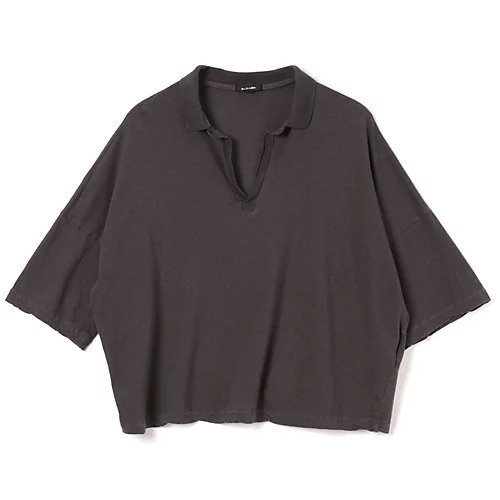 【パドカレ/pas de calais】の25SS綿麻天竺衿付きPO インテリア・キッズ・メンズ・レディースファッション・服の通販 founy(ファニー) 　ファッション　Fashion　レディースファッション　Fashion for Women　2025年　2025　2025春夏・S/S　Spring/Summer 2025 SS25　ポロシャツ　Polo Shirt, Collared Tee　洗える　Machine Washable　チャコール|ID: prp329100004567714 ipo3291000000032308042