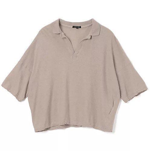 【パドカレ/pas de calais】の25SS綿麻天竺衿付きPO インテリア・キッズ・メンズ・レディースファッション・服の通販 founy(ファニー) 　ファッション　Fashion　レディースファッション　Fashion for Women　2025年　2025　2025春夏・S/S　Spring/Summer 2025 SS25　ポロシャツ　Polo Shirt, Collared Tee　洗える　Machine Washable　ベージュ|ID: prp329100004567714 ipo3291000000032308043