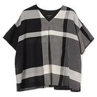 【パドカレ/pas de calais】の25SS綿麻先染めチェックBL ブラック|ID: prp329100004567723 ipo3291000000032308093