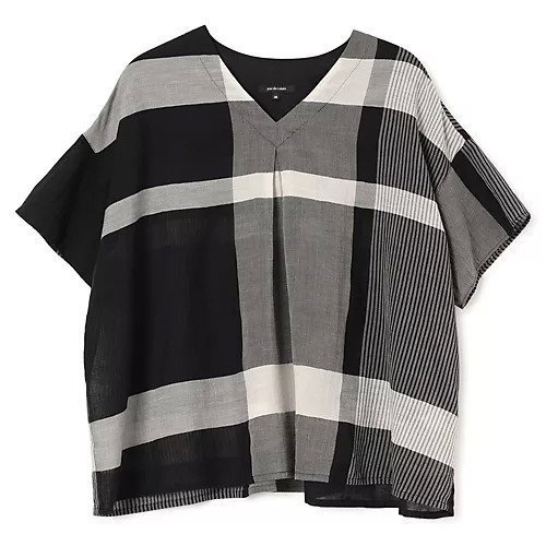 【パドカレ/pas de calais】の25SS綿麻先染めチェックBL インテリア・キッズ・メンズ・レディースファッション・服の通販 founy(ファニー) https://founy.com/ ファッション Fashion レディースファッション Fashion for Women 2025年 2025 2025春夏・S/S Spring/Summer 2025 SS25 ギャザー Gathered, Ruffled ストライプ Stripe, Striped Pattern チェック Check, Plaid, Tartan バランス Balance, Style Balance 洗える Machine Washable |ID: prp329100004567723 ipo3291000000036316266