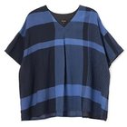 【パドカレ/pas de calais】の25SS綿麻先染めチェックBL ネイビー|ID: prp329100004567723 ipo3291000000036316270