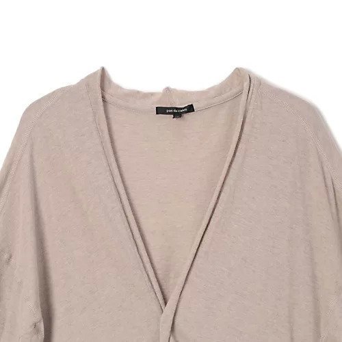 【パドカレ/pas de calais】の25SS綿麻天竺CD 人気、トレンドファッション・服の通販 founy(ファニー) 　ファッション　Fashion　レディースファッション　Fashion for Women　トップス・カットソー　Cut & Sew Tops　2025年　2025　2025春夏・S/S　Spring/Summer 2025 SS25　カーディガン　Cardigan, Knitwear　ロング　Long, Long-Length　切替　Switching, Contrast Panel　洗える　Machine Washable　other-3|ID: prp329100004567726 ipo3291000000032308111