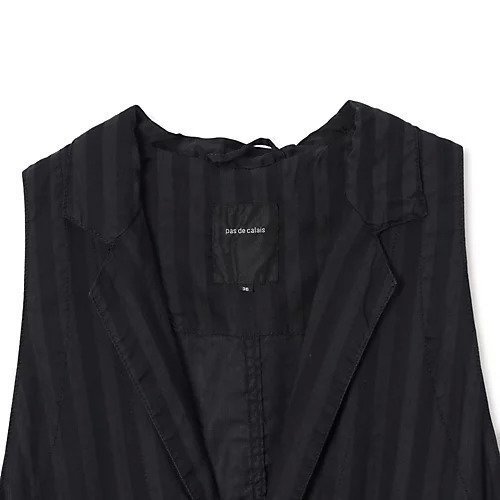 【パドカレ/pas de calais】の25SSテンセルインディゴドビーVT 人気、トレンドファッション・服の通販 founy(ファニー) 　ファッション　Fashion　レディースファッション　Fashion for Women　2025年　2025　2025春夏・S/S　Spring/Summer 2025 SS25　ストライプ　Stripe, Striped Pattern　テーラード　Tailored, Tailored Fit　今季　This Season, Current Season　other-3|ID: prp329100004567727 ipo3291000000032308116