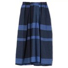 【パドカレ/pas de calais】の25SS綿麻先染めチェックSK ネイビー|ID: prp329100004567728 ipo3291000000032308119