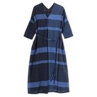 【パドカレ/pas de calais】の25SS綿麻先染めチェックOP 人気、トレンドファッション・服の通販 founy(ファニー) ファッション Fashion レディースファッション Ladies' Fashion Online ワンピース Dress 2025年 2025 2025春夏・S/S Ss,Spring/Summer,2025 ストライプ Stripe チェック Check バランス Balance 洗える Washable thumbnail ネイビー|ID: prp329100004567733 ipo3291000000032308141