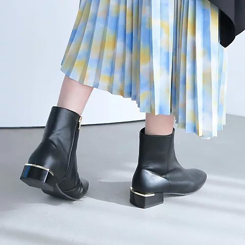 【エンチャンテッド/enchanted】の【晴雨兼用】アクセントヒールサイドジップショートブーツ 人気、トレンドファッション・服の通販 founy(ファニー) 　ファッション　Fashion　レディースファッション　WOMEN　ショート　Short　ジップ　Zip　ジップアップ　Zip Up　ミドル　Middle　メタリック　Metallic　今季　This Season　夏　Summer　定番　Standard　other-2|ID: prp329100004567737 ipo3291000000032308161