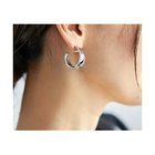 【スタイルデリ/STYLE DELI】のスライドダブルフープピアス シルバー|ID: prp329100004567743 ipo3291000000032308186