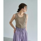 【スタイルデリ/STYLE DELI】の【Made in JAPAN】太めバインダーリブタンクトップ オリーブベージュ|ID: prp329100004567768 ipo3291000000032308863