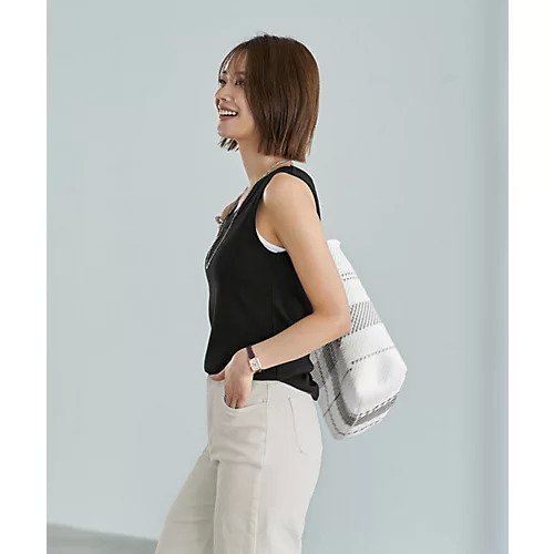 【スタイルデリ/STYLE DELI】の【Made in JAPAN】太めバインダーフライスタンクトップ 人気、トレンドファッション・服の通販 founy(ファニー) 　ファッション　Fashion　レディースファッション　WOMEN　カットソー　Cut And Sew　ストレート　Straight　タンク　Tank　デコルテ　Decolletage　バランス　Balance　フィット　Fit　フラット　Flat　ブラジャー　Bra　ベスト　Vest　リラックス　Relax　日本製　Made In Japan　エレガント 上品　Elegant　other-3|ID: prp329100004567769 ipo3291000000032308876
