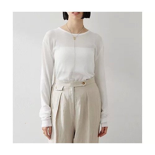 【ウィムガゼット/Whim Gazette】の【myporter】ロングスリーブTシャツ 人気、トレンドファッション・服の通販 founy(ファニー) 　ファッション　Fashion　レディースファッション　WOMEN　トップス・カットソー　Tops/Tshirt　シャツ/ブラウス　Shirts/Blouses　ロング / Tシャツ　T-Shirts　2025年　2025　2025春夏・S/S　Ss,Spring/Summer,2025　スタンダード　Standard　スリーブ　Sleeve　テレコ　Tereko　ロング　Long　other-2|ID: prp329100004568688 ipo3291000000032321646