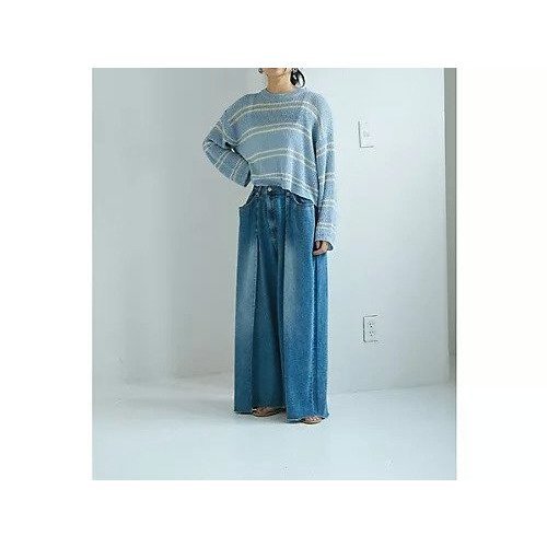 【マージュール/marjour】のBORDER SUMMER KNIT 人気、トレンドファッション・服の通販 founy(ファニー) 　ファッション　Fashion　レディースファッション　WOMEN　トップス・カットソー　Tops/Tshirt　ニット　Knit Tops　インナー　Inner　キャミソール　Camisole　サマー　Summer　ストレッチ　Stretch　タンク　Tank　トレンド　Trend　ポケット　Pocket　夏　Summer　長袖　Long Sleeve　other-3|ID: prp329100004568689 ipo3291000000032321658