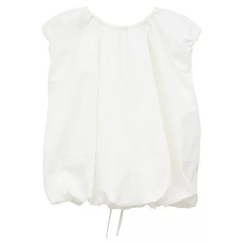 【クラネ/CLANE】のW FACE SLEEVELESS RIBBON TOPS インテリア・キッズ・メンズ・レディースファッション・服の通販 founy(ファニー) 　ファッション　Fashion　レディースファッション　WOMEN　トップス・カットソー　Tops/Tshirt　2025年　2025　2025春夏・S/S　Ss,Spring/Summer,2025　ギャザー　Gather　コンパクト　Compact　シンプル　Simple　デニム　Denim　バランス　Balance　フェイス　Face　フォルム　Form　リボン　Ribbon　WHITE|ID: prp329100004568690 ipo3291000000032321665