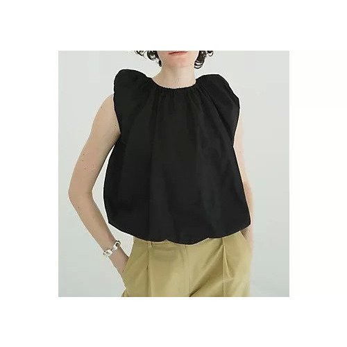 【クラネ/CLANE】のW FACE SLEEVELESS RIBBON TOPS 人気、トレンドファッション・服の通販 founy(ファニー) 　ファッション　Fashion　レディースファッション　Fashion for Women　トップス・カットソー　Cut & Sew Tops　2025年　2025　2025春夏・S/S　Spring/Summer 2025 SS25　ギャザー　Gathered, Ruffled　コンパクト　Compact, Small Size　シンプル　Simple, Minimal　デニム　Denim, Jeans Material　バランス　Balance, Style Balance　フェイス　Face, Facial Design　フォルム　Silhouette, Form　リボン　Ribbon, Bow　other-3|ID: prp329100004568690 ipo3291000000033744907