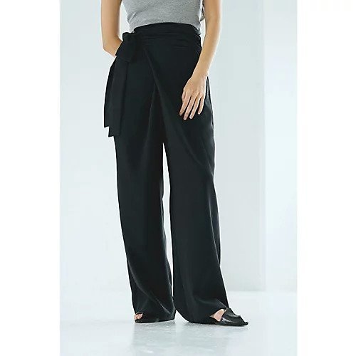 【マージュール/marjour】のWRAP PANTS 人気、トレンドファッション・服の通販 founy(ファニー) 　ファッション　Fashion　レディースファッション　WOMEN　パンツ　Pants　ジョーゼット　Georgette　ストレッチ　Stretch　ノースリーブ　No Sleeve　ポケット　Pocket　ラップ　Wrap　リボン　Ribbon　リラックス　Relax　other-3|ID: prp329100004568691 ipo3291000000032321692