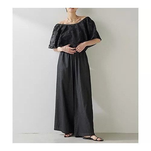 【ウィムガゼット/Whim Gazette】のエンブロイダリージャンプスーツ 人気、トレンドファッション・服の通販 founy(ファニー) 　ファッション　Fashion　レディースファッション　WOMEN　ワンピース　Dress　ウォッシュ　Wash　オフショルダー　Off Shoulder　春　Spring　デニム　Denim　フレア　Flare　リゾート　Resort　S/S・春夏　Ss・Spring/Summer　おすすめ　Recommend　夏　Summer　旅行　Travel　エレガント 上品　Elegant　2025年　2025　2025春夏・S/S　Ss,Spring/Summer,2025　other-3|ID: prp329100004568696 ipo3291000000032321729