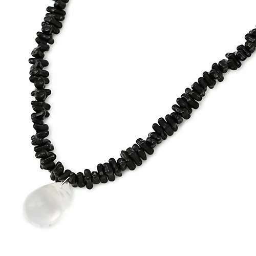 【シシジョイア/Sisi Joia】のCORAIL Necklace インテリア・キッズ・メンズ・レディースファッション・服の通販 founy(ファニー) 　ファッション　Fashion　レディースファッション　Fashion for Women　ジュエリー　Jewelry　ネックレス　Necklaces & Pendants　2025年　2025　2025-2026秋冬・A/W　Autumn/Winter 2025–26 AW25–26　ガラス　Glass, Glassware　ジュエリー　Jewelry, Accessories　ドロップ　Drop Shoulder, Dropped Style　ネックレス　Necklace, Pendant Necklace　ハンド　Hand, Handmade　モノトーン　Monotone, Black and White　今季　This Season, Current Season　Black/Clear|ID: prp329100004568707 ipo3291000000032321782