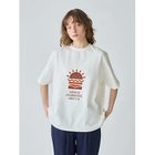 【ミディウミ/MidiUmi】のハンバーガープリントTシャツ オフホワイト|ID: prp329100004570041 ipo3291000000032334615
