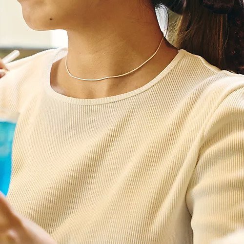 【トゥエルブクローゼット/12closet】の【福田麻琴さんコラボ】【洗える】ジュエリー映えする 究極のリブTシャツ 人気、トレンドファッション・服の通販 founy(ファニー) 　ファッションモデル・俳優・女優　Models　女性　Women　福田麻琴　Fukuda Makoto　ファッション　Fashion　レディースファッション　Fashion for Women　トップス・カットソー　Cut & Sew Tops　シャツ・ブラウス・オフィスカジュアル　Elegant Blouses & Button-Ups　ロングTシャツ・Tシャツ　Longline T-Shirts & Tees　コラボ　Collaboration, Collab　シェイプ　Shape, Slim Fit　ジュエリー　Jewelry, Accessories　パイピング　Piping, Trim Design　夏　Summer　洗える　Machine Washable　other-3|ID: prp329100004570044 ipo3291000000035428757