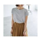 【スタイルデリ/STYLE DELI】のTシャツみたいな微シアー麻調ニットトップス 人気、トレンドファッション・服の通販 founy(ファニー) ファッション Fashion レディースファッション WOMEN トップス・カットソー Tops/Tshirt ニット Knit Tops シャツ/ブラウス Shirts/Blouses ロング / Tシャツ T-Shirts イエロー Yellow インナー Inner キャミソール Camisole クール Cool サロペット Overalls シアー Sheer シンプル Simple ジャケット Jacket スリット Slit タンク Tank ノースリーブ No Sleeve バランス Balance 半袖 Short Sleeve ラウンド Round ワイド Wide 夏 Summer エレガント 上品 Elegant thumbnail グレー|ID: prp329100004570046 ipo3291000000032334645
